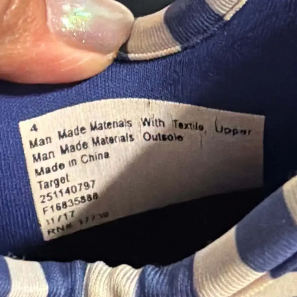 Hunter for Target Navy Blue Ladybug Print Striped Ankle Rain Boots Size 5